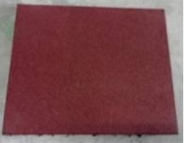 พื้นยางสีแดง ขนาด 50*50*2.2 ซม.